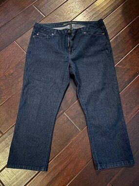 Michael Kors Dark Wash Capri Jeans Skinny Leg - Size 12